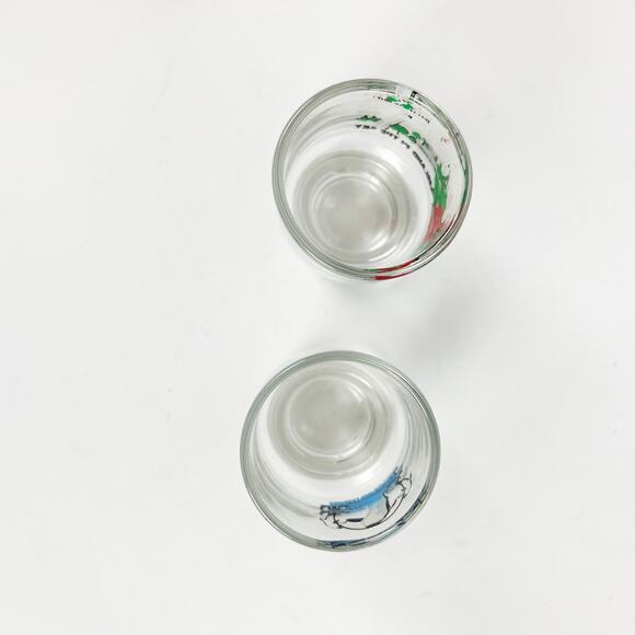 Vintage 90's Cypress Gardens and Sea World shot glasses pair of two - Picture 2 of 6